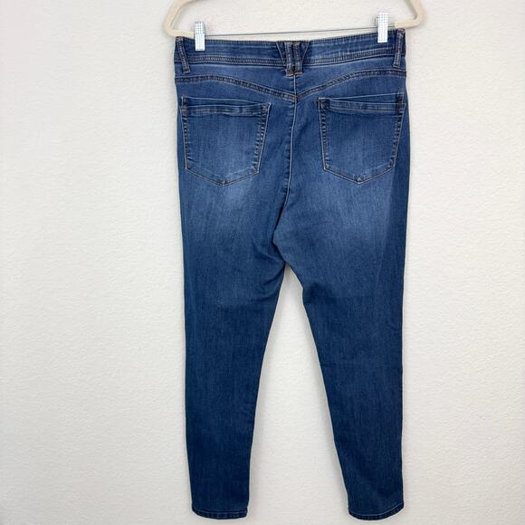 Democracy Women Ab Solution Straight Leg Jean Size 10 Denim Shaping Stretch Blue - Picture 3 of 7
